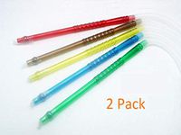 2 Pack Premium Disposable Hookah Hoses Washable (Red)
