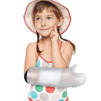 Kids Waterproof Arm Cast Cover for Shower and Bath, Waterproof Bandage and Reusable Sealed Cast Protector to Keep Wound and Bandages Dry, Fit The Finger Hand Wrist, No Mark on Skin-Short Arm Size