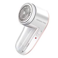 Fabric Shaver Defuzzer, Electric Lint Remover Sweater Shaver Rechargeable Fuzz Pill Remover with Replaceable 3-Leaf Stainless Steel Blades for Clothes, Furniture, Couch, Blanket, Curtain