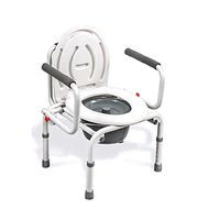 WDDMFR Commode Chairs, Height Adjustable handrails Non-Slip Protection The Balance Assist forelderly, Pregnant Women Mobile Commode
