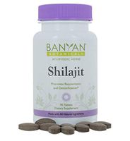 Banyan Botanicals Shilajit - Genuine Black Resin Mineral Pitch - 90 Tablets - Sustainably Sourced - Promotes Vibrant Energy & Vitality*