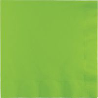 Creative Converting Paper Napkins, 3-Ply Luncheon Size, Fresh Lime Color, 50-Count Packages (Pack of 5)