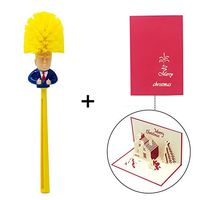 Bravo Sport Donald Trump Toilet Brush - Funny Political Gag Gift - Make Toilet Great Again - Commander in Crap Toilet Brush