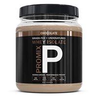 Native Grass Fed Whey Protein Isolate, Chocolate | 100% Optimum All Natural | Undenatured | Non-GMO + Gluten-Free + Soy-Free | ­Best for Fitness Nutrition Shakes | Energy Smoothie | 1lb | Promix Pure