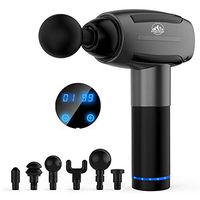 Fine Peak Percussion Massage Gun for Athletes | Handheld Deep Tissue Back Massager for Sore Muscle Pain Relief | Portable Electric Body Massager Sports Drill | Rechargeable 6 Speeds Vibration Gift