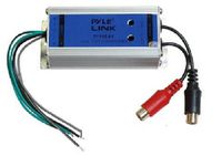 2-Channel Speaker to RCA Converter - 2 Channel Hi/Low Level RCA Converter w/ Ground Loop Isolation and Noise Elimination, Aluminum Housing, Adjustable level, 50W Max Input - Pyle PLVHL60