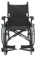 Karman Healthcare LT-980-BK-E Aluminum Ultra Lightweight Wheelchair, Black, 22" Rear Wheels and 18" Seat Width