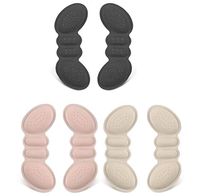 3 Pairs Heel Cushion Pads, Anti Grinding Shoes Heel Insoles, Anti Slip Self Adhesive Heel Stickers Shoes Inserts Heel Protectors, for Prevent Blisters, Relieve Sore Heel & Improve Shoe Fit (Set)