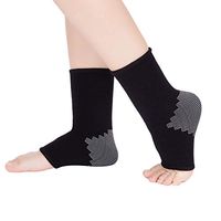 Ankle Support Brace Breathable Ankle Guard Sports Compression Support Sleeve for Men & Women Sprained Ankle,Running, Basketball,Volleyball,Eases Swelling,Relieve Pain,Heel Spurs,Achilles Tendon (L)