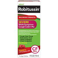 Robitussin Severe CF Maximum Strength Cough, Cold, & Flu Medicine (4 fl. oz. Bottle)