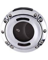 XO 64 Ring Gauge Double Guillotine Cigar Cutter in an Attractive Gift Box Lifetime Warranty Chrome Black Blades