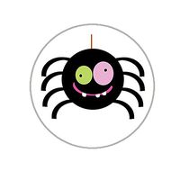 Hallowen Envelope Seals - 1.2" Halloween Spider Stickers - 144 Circle Stickers (Spider)