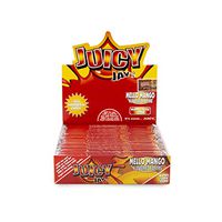 1 Box Juicy Jay's King Size Slim Rolling Papers - Mello Mango Flavored - 24 Packs / 1 Full Box