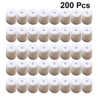 Exceart 200pcs M Ask Adjustable Buckle Silicone Anti-Slip Ear Band Extension Buckle Ear Protective Rope Regulator for Face Shield Face Cover (White)