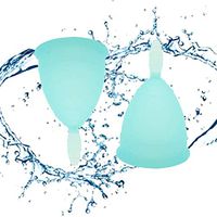 Menstrual Period Cup Sterilizer, Menstrual Period Cups for Women Beginner, Wear for 12 Hours - Soft, Flexible, Reusable Medical-Grade Silicone (S)