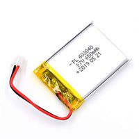 AKZYTUE 3.7V 650mAh 603040 Lipo Battery Rechargeable Lithium Polymer ion Battery Pack with JST Connector