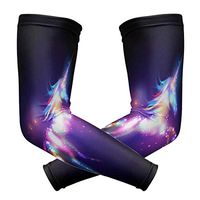 ZZKKO Galaxy Unicorn Cooling Arm Sleeves Cover Uv Sun Protection for Men Women Running Golf Cycling Arm Warmer Sleeves 1 Pair