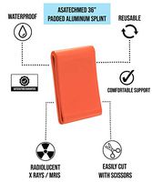 Universal Aluminum Splint Rolled 36" (Purple)