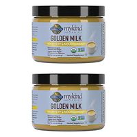 mykind Organics Golden Milk Recovery & Nourishment 3.7oz (105g) Powder - 44mg Turmeric Curcumin (95% Curcuminoids), Ashwagandha - Organic Non-GMO Vegan & Gluten Free Herbal Supplements - 2 PACK