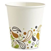 Boardwalk quot;Paper Hot Cups, 10oz, Blue amp; Tan, 50/Bag, 20 Bags/Cartonquot; 20 Packs of 50 Cups Each Unit of Measure: CT, Manufacturer Part Number: BWK 10SQHOTCUP