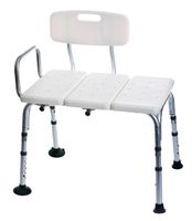 Medline Transfer Bench with Back, Knockdown