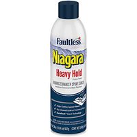 Heavy Starch Spray (20 oz, 12-Pack) - Niagara Heavy Hold Liquid Starch: Iron Aid Spray Pack for Clothes & Fabrics