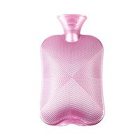 MONYING Hot Water Bottle Filling Portable Silicone Warmer Foot Warmer Bed (Color : Pink)