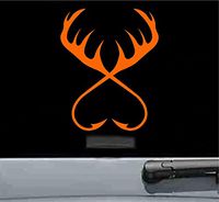 Fishing and hunting Vinyl Decal Sticker (ORANGE)