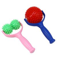 Milisten 2PCS Roller Massager Handheld Manual Facial Massager Body Roller Tissue Massage Spike Ball for Smoothing Relaxing Pain Relief