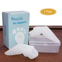 Revival.Dr Big Toe Silicon Toe Separators/Bunion Corrector/Straightener/Toe Spacers For Big Toe & Second Toe,One Pair (white)