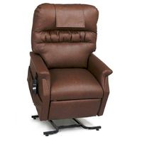 PR-355L Monarch Large Lift Chair with Head Pillow Fabric: Chestnut (vinyl), Extra Pocket: (No Extra Pocket), Heat and Massage: (No Heat and Massage)