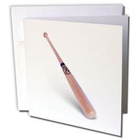 3dRose Baseball Bat - Greeting Cards, 6 x 6 inches, set of 12 (gc_1307_2)