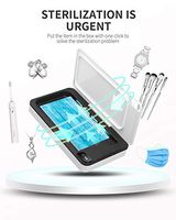 Phone Sanitizer Portable UV Lights Cell Phone Sanitizer Disinfection Box Disinfector for Phone Face Masks Watches Headphone Jewelry, Aromatherapy Function, Suitable for Phones Under 6.5 inches