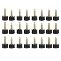 Pasamer 24pcs/Set High Heel Tips Replacesment Tap Caps, Anti-Slip, Shoes Dowels Repair (9x9mm)