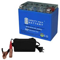 Mighty Max Battery YTX20L-BS Gel Replaces Harley FXSTBI NightTrain 01-06 + 12V 4A Chargr Brand Product