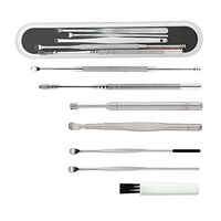 limmyun 6Pcs Ear Wax Removal Kit Stainless Steel Ear Cleaner Set Ear Pick with Storage Box and Cleaning Brush
