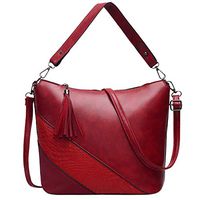 Messenger Bag,pollyhb Stylish Lady Color Matching Tassel Decorative Shoulder Women Handbag for Shopping