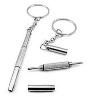 1x Small Portable Multipurpose Servicing Repair Tool Keychain Screw Driving Phillips Head Slot & Hex Socket