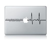 HVD-It's A Beautiful Day to Save Lives Grey's Anatomy Laptop Apple MacBook Vinyl Decal Sticker Apple Mac Air Pro Laptop Sticker