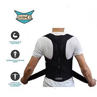 Back Brace Posture Corrector for Women & Men - Adjustable Straps Made of Soft Breathable Fabric – Universal and Comfortable (M)
