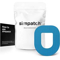 SIMPATCH Adhesive Patch for OmniPod - Pack of 25 - Multiple Colors Available (Blue)