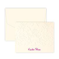 Personalized Damask Note (Ivory)
