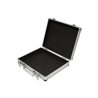 SRA Cases EN-AC-FG-A036 Silver Aluminum Hard Case, 11 x 8.8 x 2.5 Inches