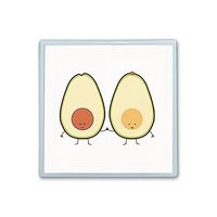 Contact Lens Box Holder Container Case Storage Eyecare Kit - Avocado Cute Couple