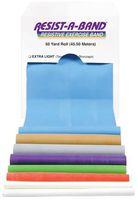 DUKAL RESIST-A-BAND EXERCISE BANDS Exercise Band, Medium Resistance, Orange, 5½" x 50 yds, 1/bx