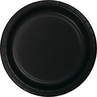 Creative Converting 75-Count Value Pack Paper Dessert Plates, Black Velvet - 753260B