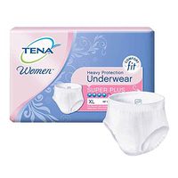 Tena Super Plus Protective Underwear for Women, XL, Extra Large, 54950 - Case of 56