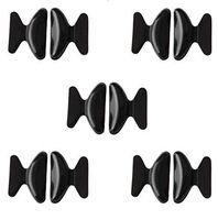 DNHCLL 5 Pairs 1.8mm Black Non-Slip Soft Silicone Nose Pads for Eyeglasses, Sunglasses
