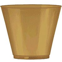 Big Party Pack Gold Plastic Cups | 9 oz. | Pack of 72 | Party Supply