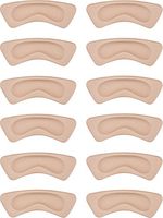 Hotop 6 Pairs Heel Cushion Pads Heel Shoe Grips Liner Self-Adhesive Shoe Insoles Foot Care Protector (Khaki)